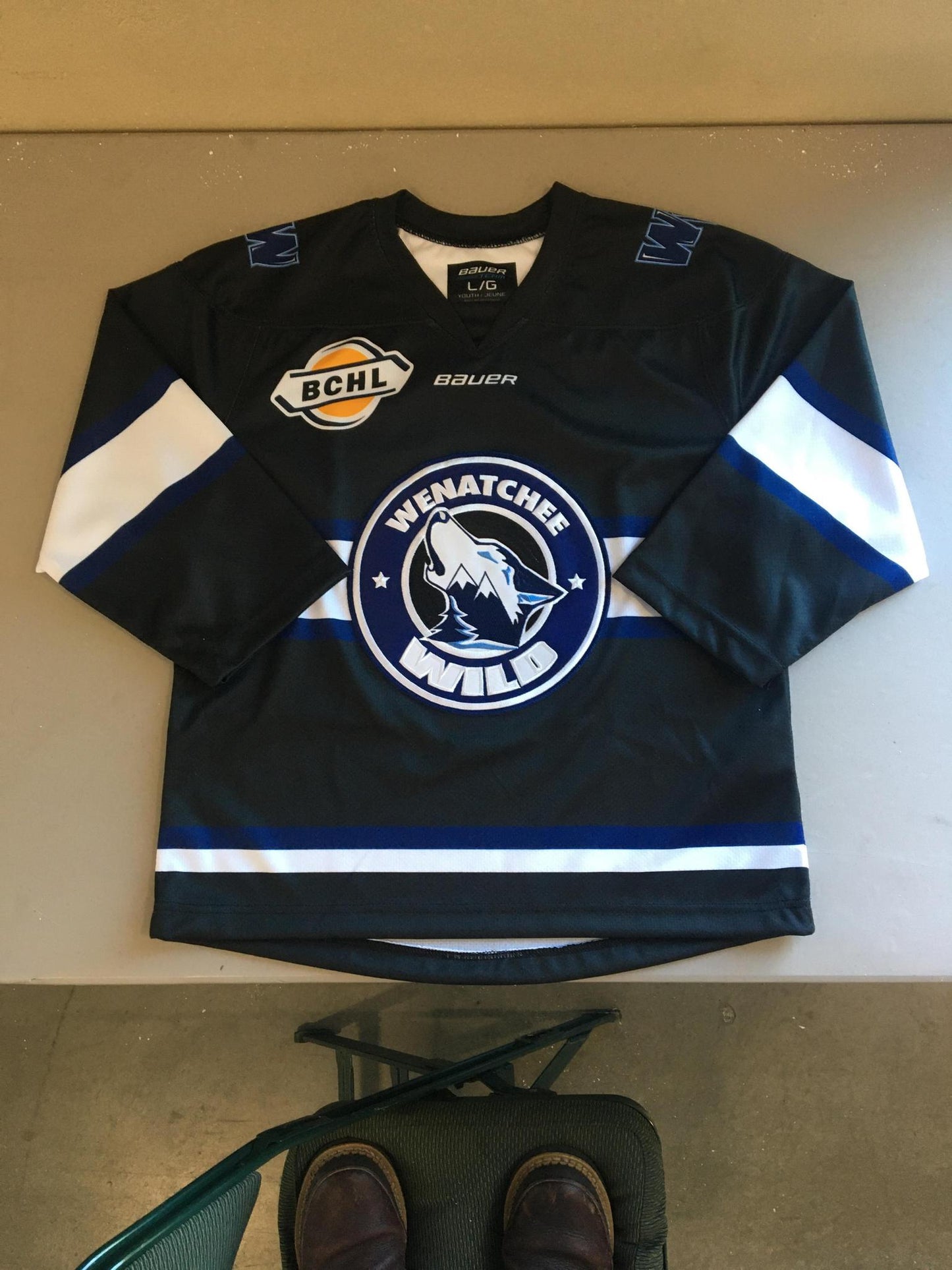 Youth Black Replica Jersey