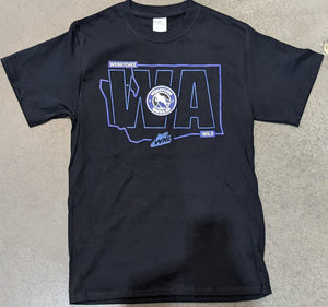 Wild WA State Tee - Black