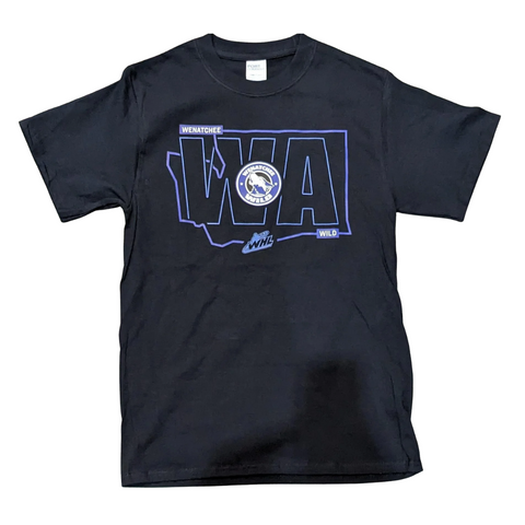 Wild WA State Tee - Black