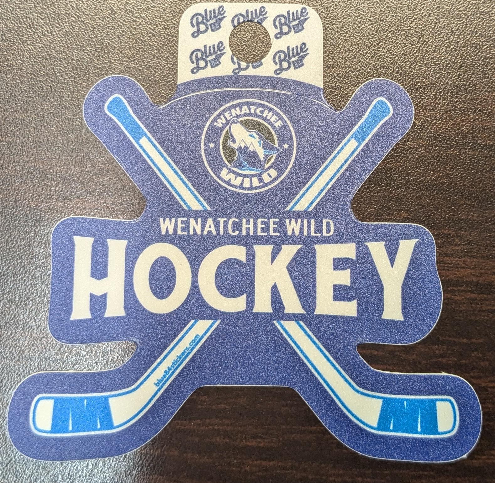 Hockey Cross Sticks Sticker