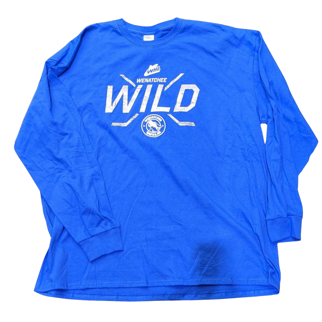 Wild Cross Sticks Long Sleeve - Royal