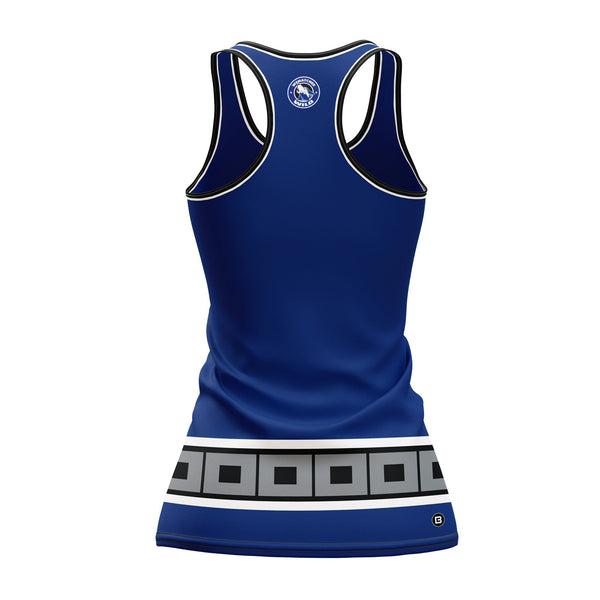 Bench Clearers Wenatchee Wild Alternate Blue Women's Racerback Hockey Tank **ONLINE SPECIAL**