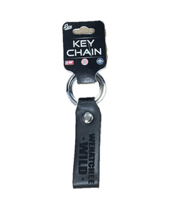 Leather Keychain - Black