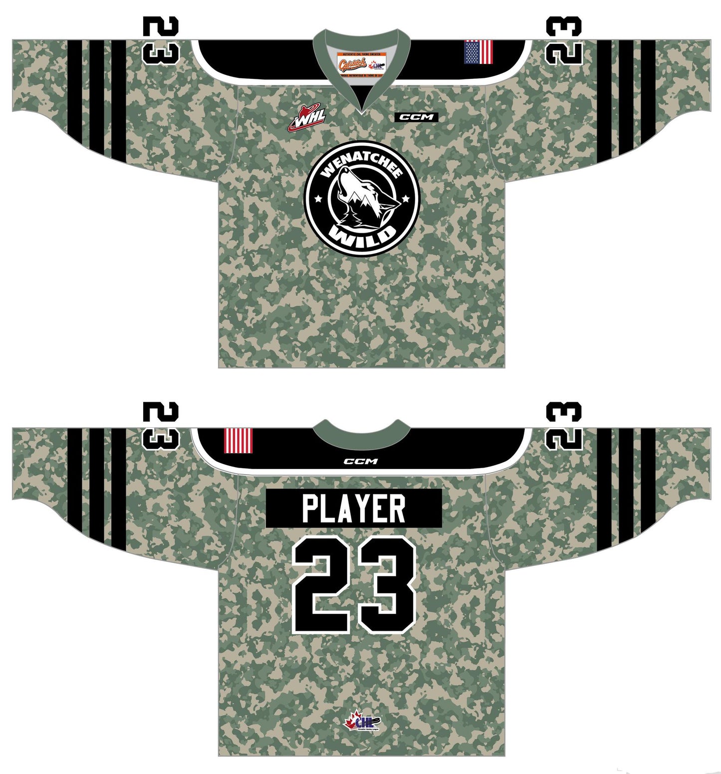 Military Appreciation Game Worn & Autographed Jersey 23/24